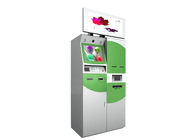 Rf Fingerprint Scanner Multimedia Kiosk With 32 Inches Advertising Screen For Foreign Currency Exchange