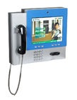Wireless Connective Wall Mounted Kiosk with telephone and webcamera for video call V602