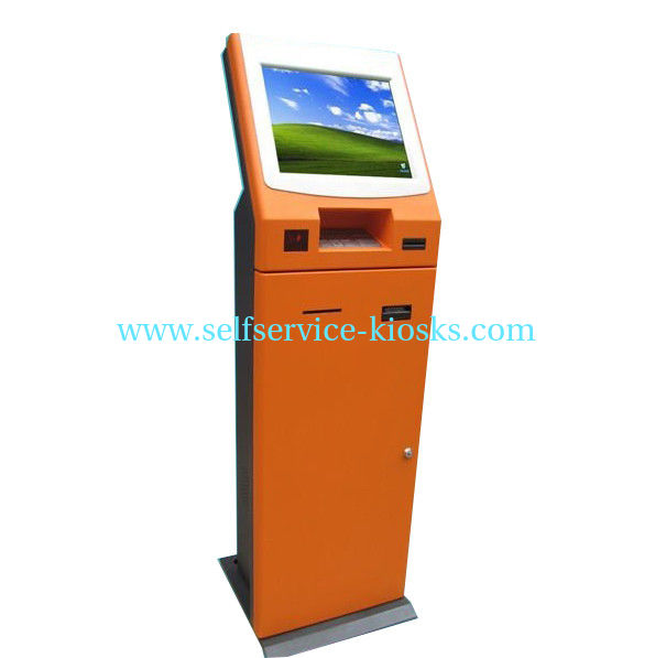 Healthcare Kiosk / Multimedia Kiosks With Card Dispenser, Barcode Scanner and Card Reader