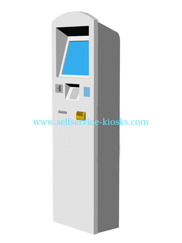 Powerful Regular PC / Industrial PC Free Standing Kiosks with Card Printer, Card Dispenser