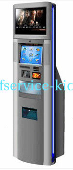 Hotel and Airport Self Check in Kiosk with Check Reader and Bar-code Scanner