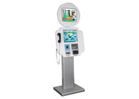Robot Shape Multimedia Kiosks , Bar-code Scanner And Telephone S802
