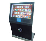 Dust-Proof 55 Inches Touch Screen Compact Ticketing Multimedia Kiosks with Bar-code Scanner