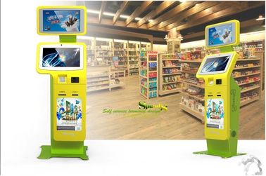 Multifunction Credit Card Bill Payment Kiosk With Passport Reader / Card Printer