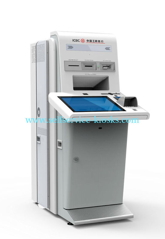 Multi Functions Touch Screen Kiosk Systems For Bank Lobby Self Service