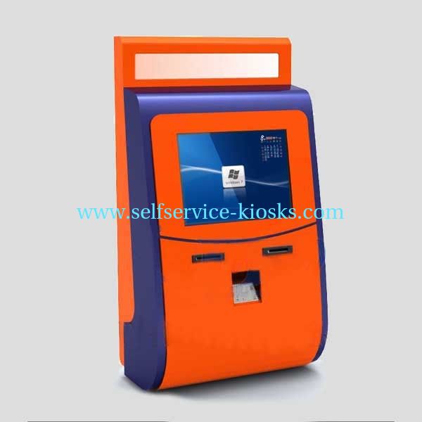 15, 17, 19, 22 Inch Led Monitor Wall Mount Kiosk With Passport Reader And Check Reader